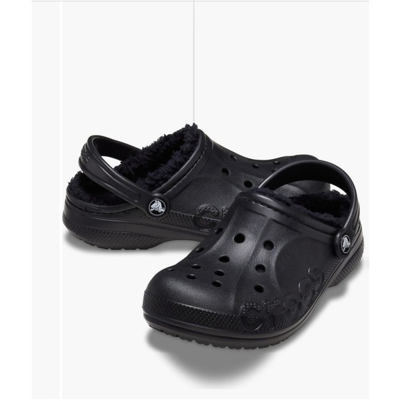 CROCS Shoes - Crocs Unisex Baya Lined Clogs – Black – Women's 13 / Men's 11 NWT